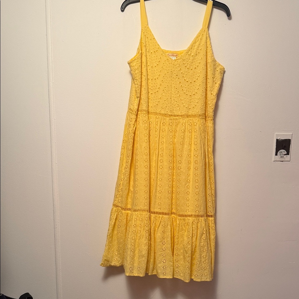 Magnolia Yellow Eyelet Maxi Dress